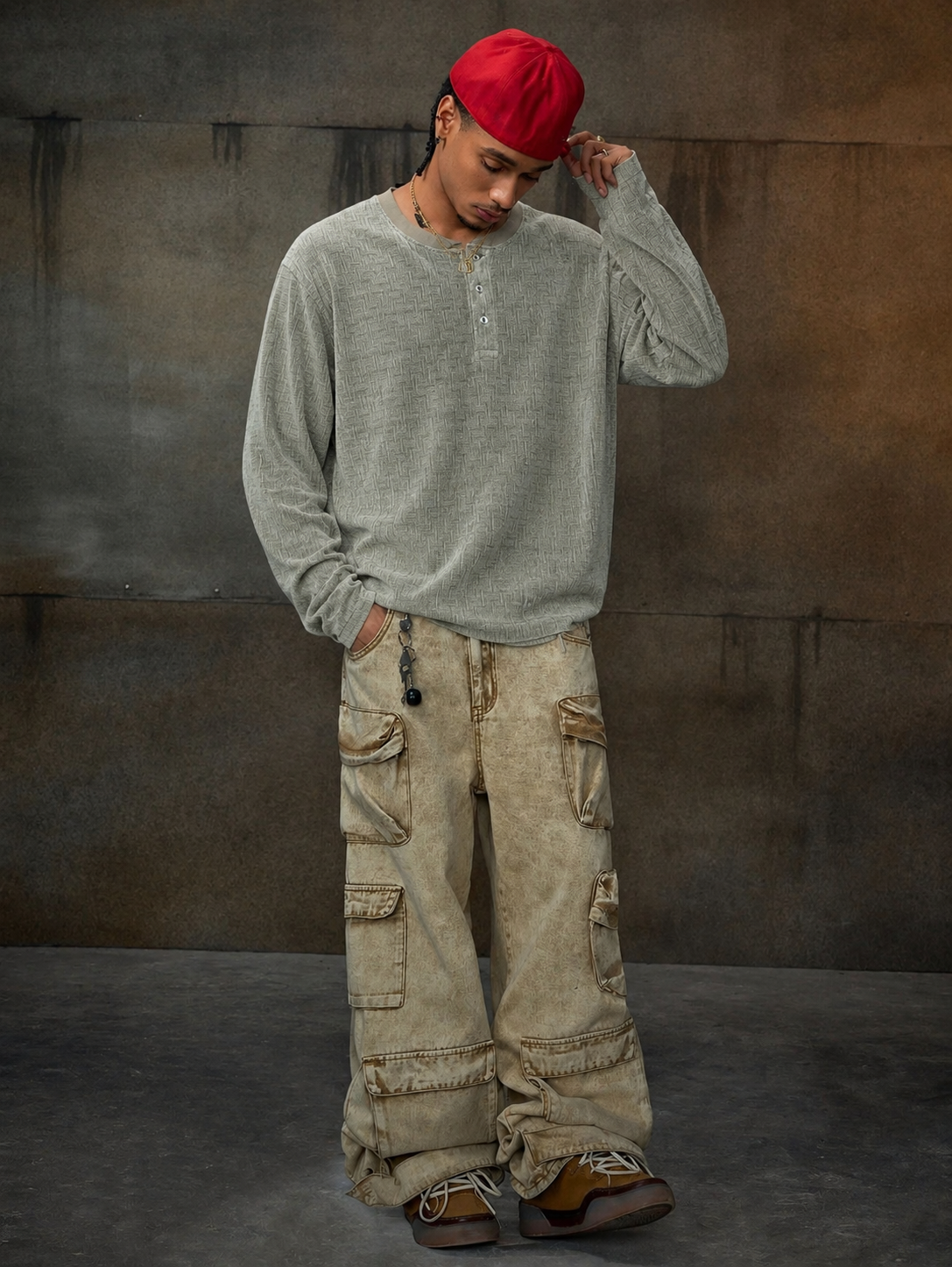 Full Sleeve Henly Neck Imported T-Shirt